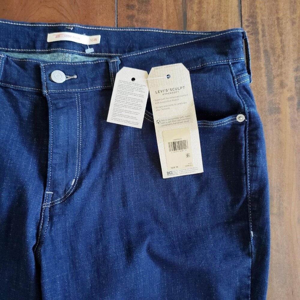 Levi's 415 Classic Boot Cut Sculpt Hypersoft Women Stretch Denim Jeans Size 16W - Picture 6 of 16